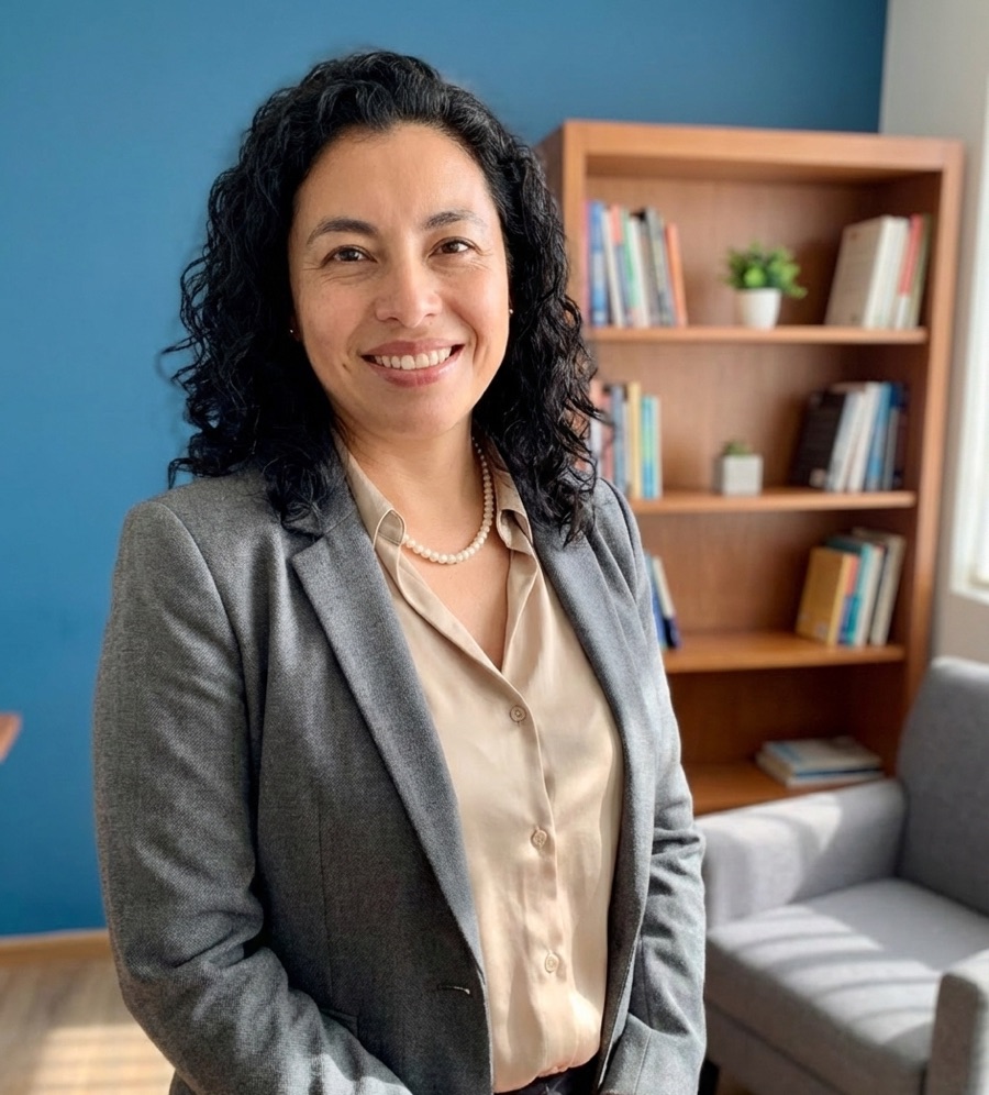 Sandra Tapia Acuña, psicóloga de Ser Tú, en su consulta